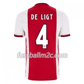 Fußballtrikots Ajax Amsterdam Matthijs de Ligt 4 Heim Trikotsatz 2019-2020